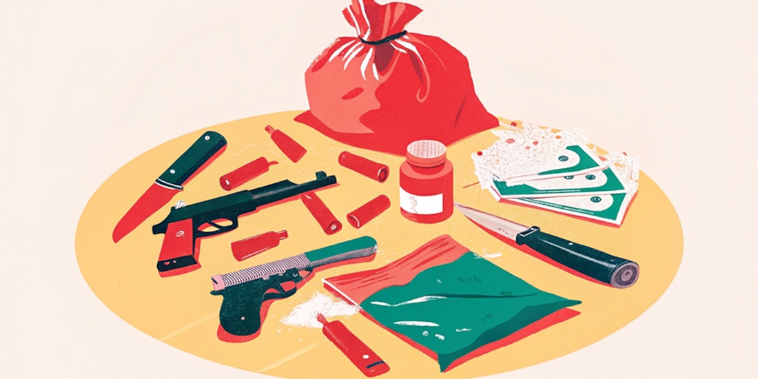 Incautan armas, narcóticos y equipo