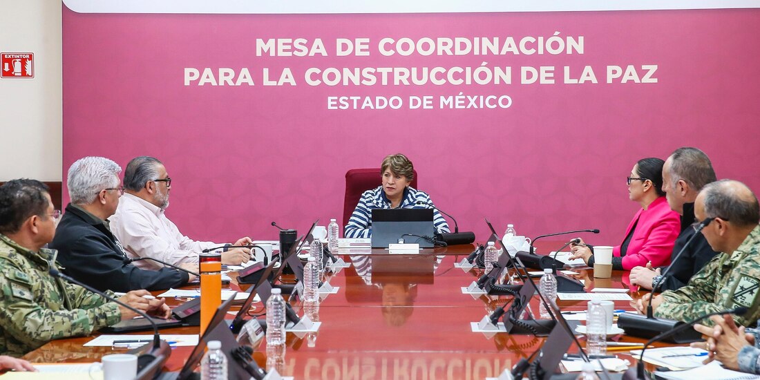 La Gobernadora del Estado de México, Delfina Gómez.