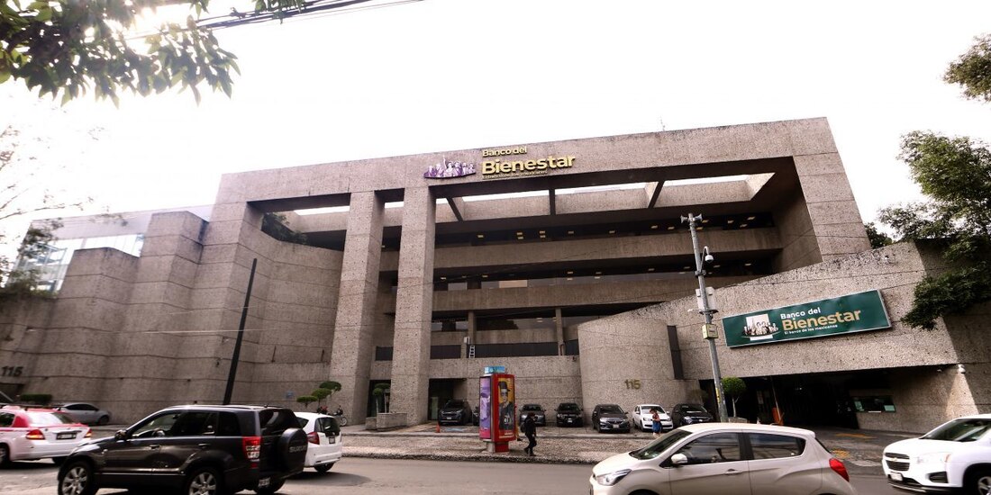 Sucursal del Banco del Bienestar, en la Ciudad de México.