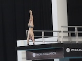 Un clavadista en el Mundial de la especialidad en Guadalajara