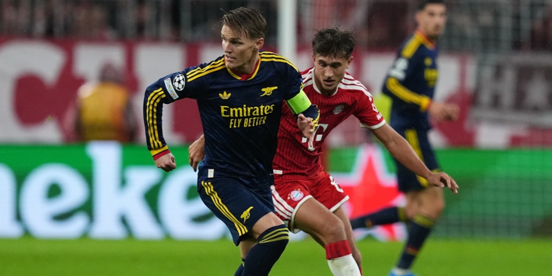 Arsenal y Bayern igualan en el Allianz Arena.