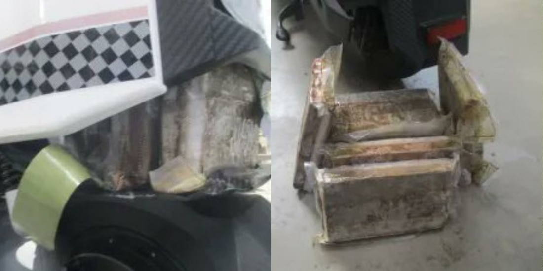 Fentanilo ocultos en un ciclomotor eléctrico