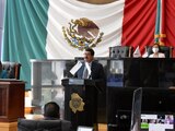 El mandatario estatal, ayer, al comparecer en el Congreso local de Chihuahua.