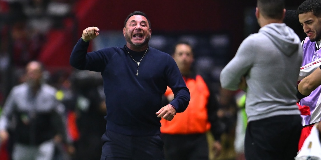 Antonio Mohamed en la victoria del Toluca al LAFC en la Concacaf Champions Cup