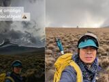 Un joven grabó muy de cerca la actividad del volcán Popocatépetl.