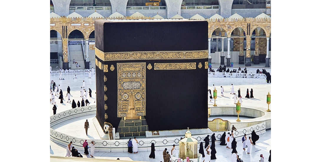 La Kaaba, Gran Mezquita de La Meca, Arabia Saudita.