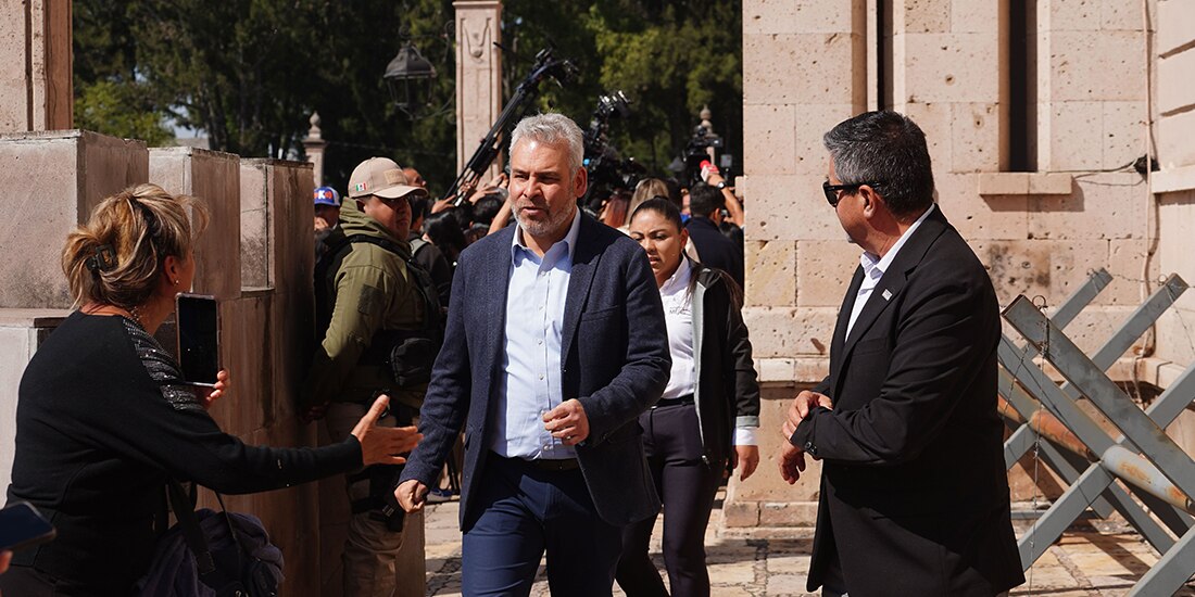 El gobernador Alfredo Ramírez Bedolla, el pasado 13 de noviembre, en Morelia.