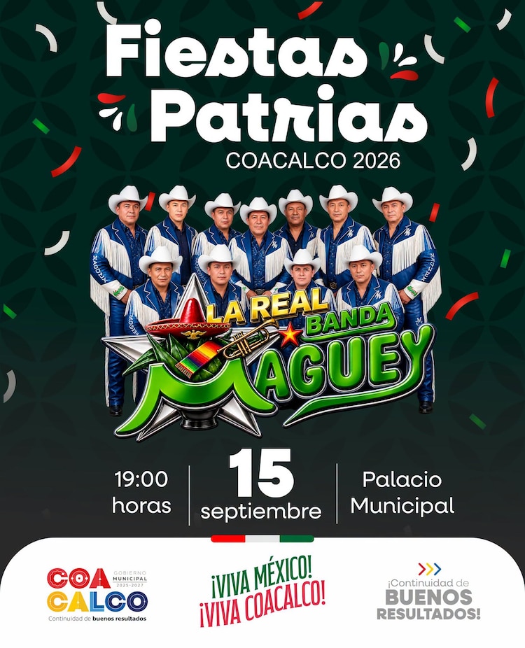 La Real Banda Maguey pondrá a bailar a miles de familias mexiquenses en estas Fiestas Patrias en Coacalco.