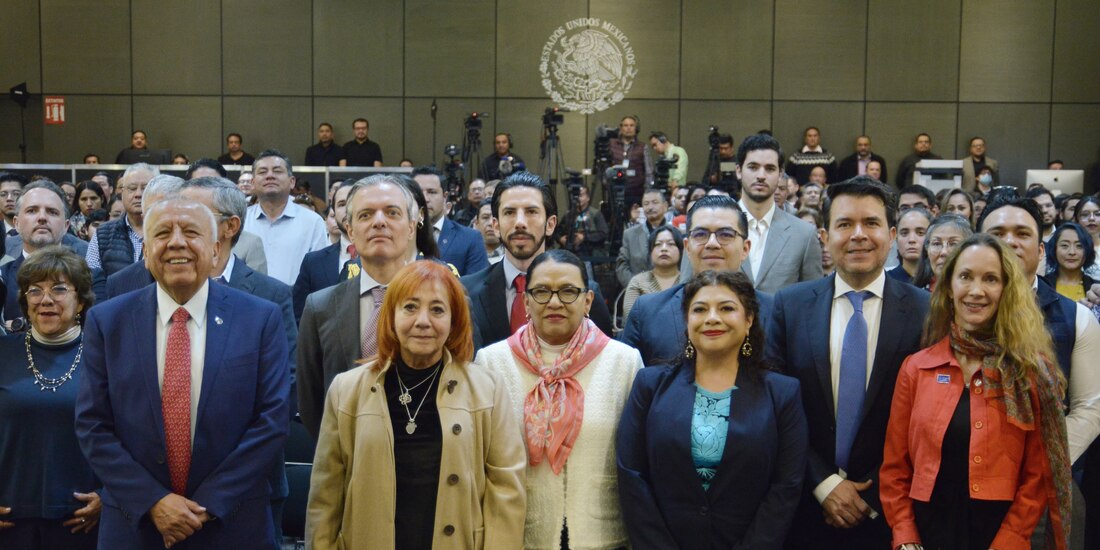 Autoridades en la inauguración del Foro de Consulta para una Migración Ordenada, Segura y Regular.
