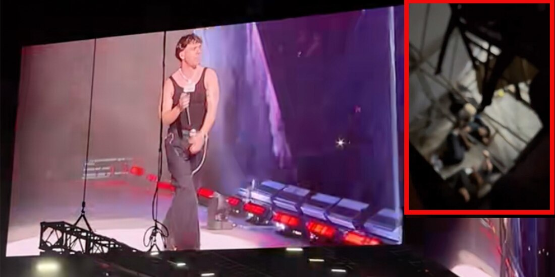 Filtran video de impactante accidente en concierto de Quevedo en CDMX