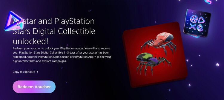 Avatar coleccionable de PlayStation Wrap-Up 2023