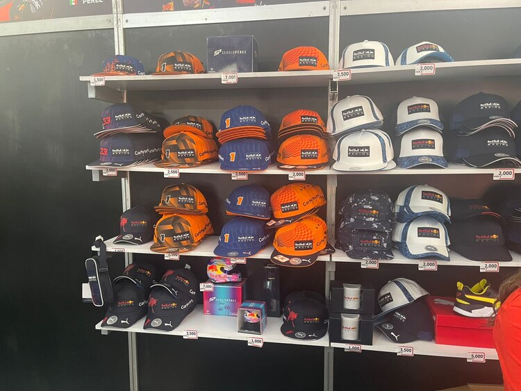 Gorras de Red Bull de la F1