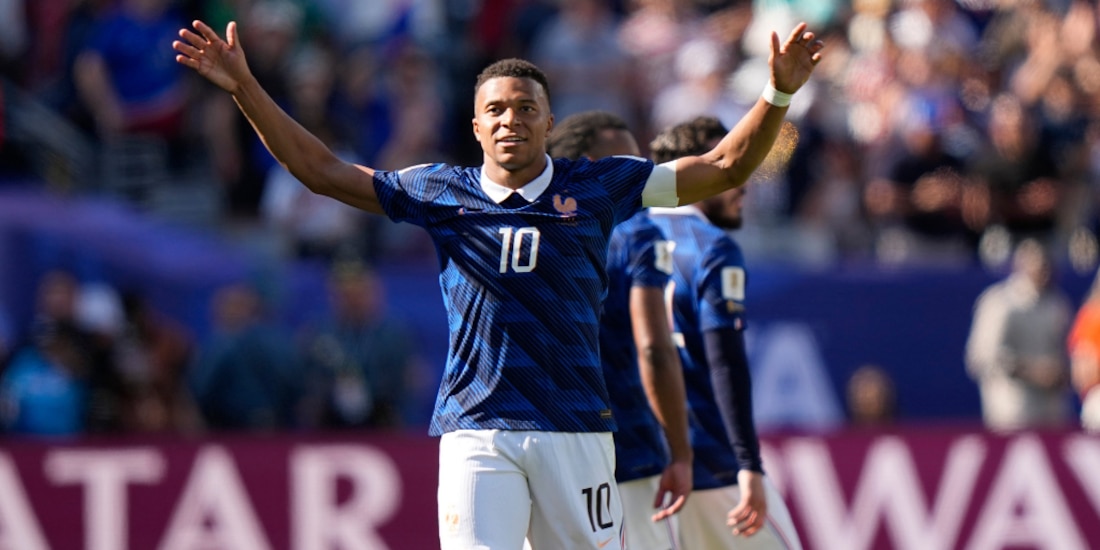 Kylian Mbappé en el debut de Francia en el Mundial 2026.