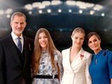 Así festejaron los Reyes Felipe VI y Letizia el gol de Ferran Torres y el triunfo de España
