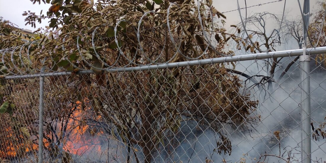 Un incendio en Santa Fe, frente a Televisa, fue reportado en los límites de las Alcaldías Álvaro Obregón y Cuajimalpa de Morelos