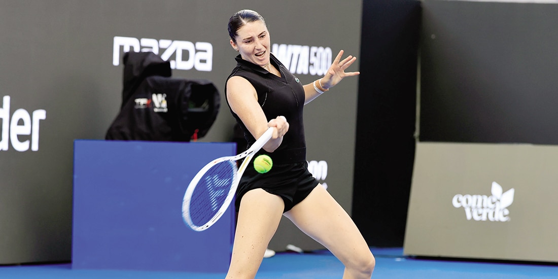 La francesa, en un regreso de juego, ayer, en Guadalajara.