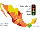 Golpean 8 semanas de la tercera ola: 22 estados en riesgo máximo y alto