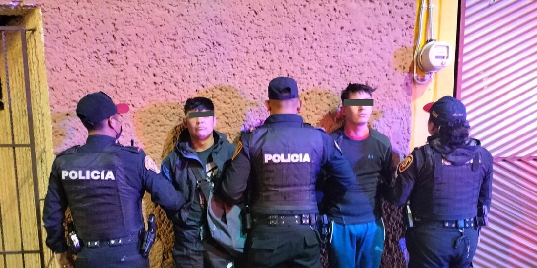 Policía captura a ladrones tras robo a transeúnte en Colinas del Sur.