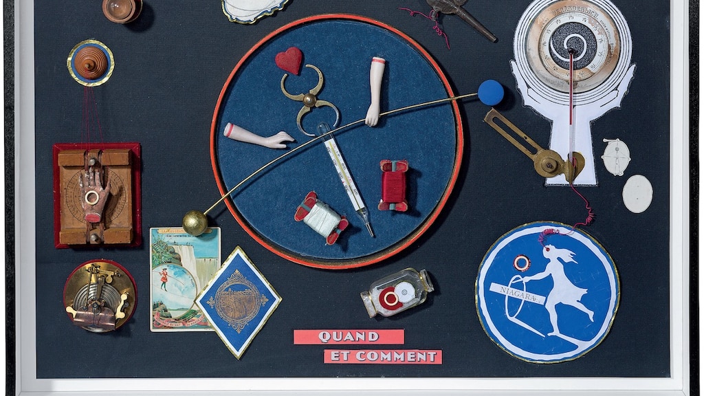 La niñez de María Spelterina, de la serie Niágara, caja, objetos varios, 2010-2011.