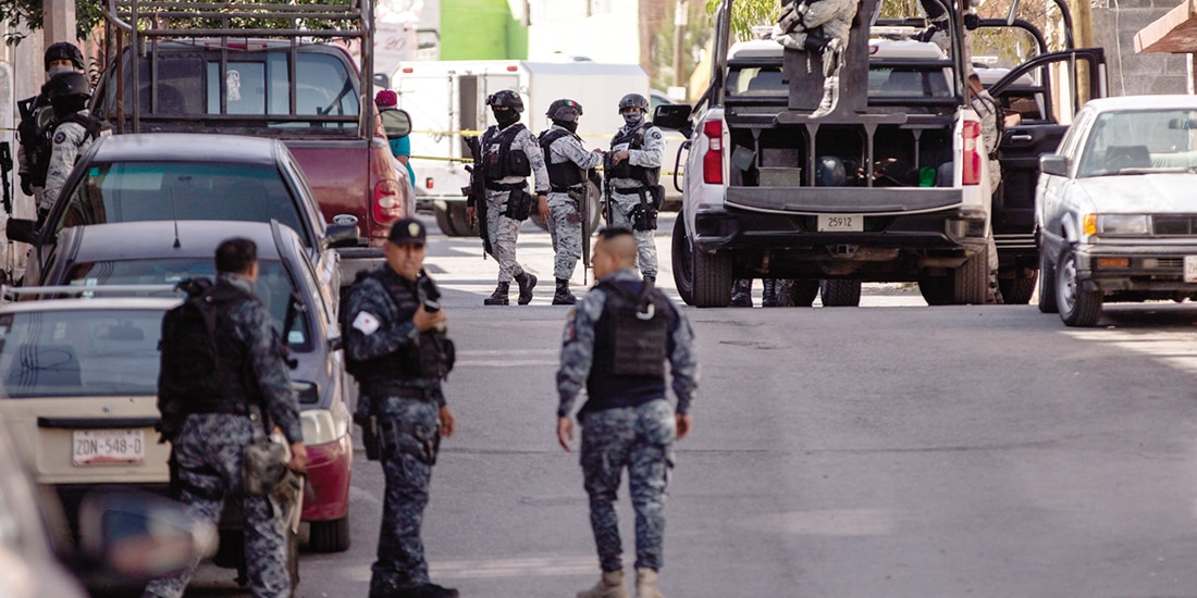 Operativo de seguridad en Zacatecas, el pasado 17 de marzo.