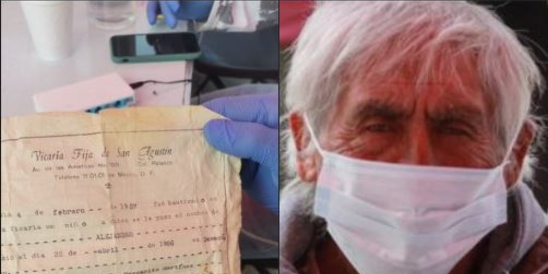 Don Alejandro Martínez López recibió la primera dosis de la vacuna contra COVID-19..