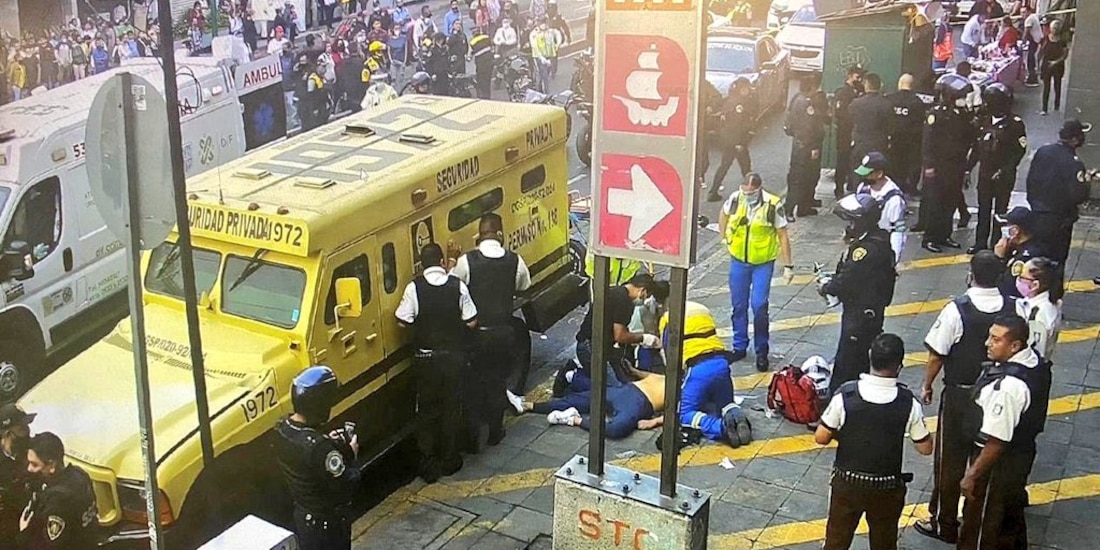 El hombre perdió la vida junto a la camioneta de valores que presuntamente intentaba asaltar.