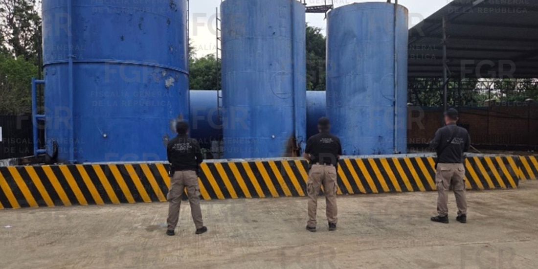 Aseguramiento de 256 mil litros de hidrocarburo en Veracruz.