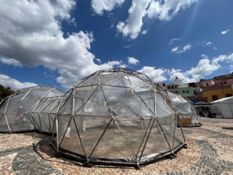 Pollution Pods del artista Michael Pinsky, en Guanajuato