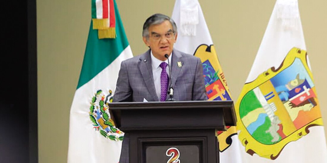 EL MANDATARIO estatal, el pasado 5 de septiembre en Miguel Alemán.