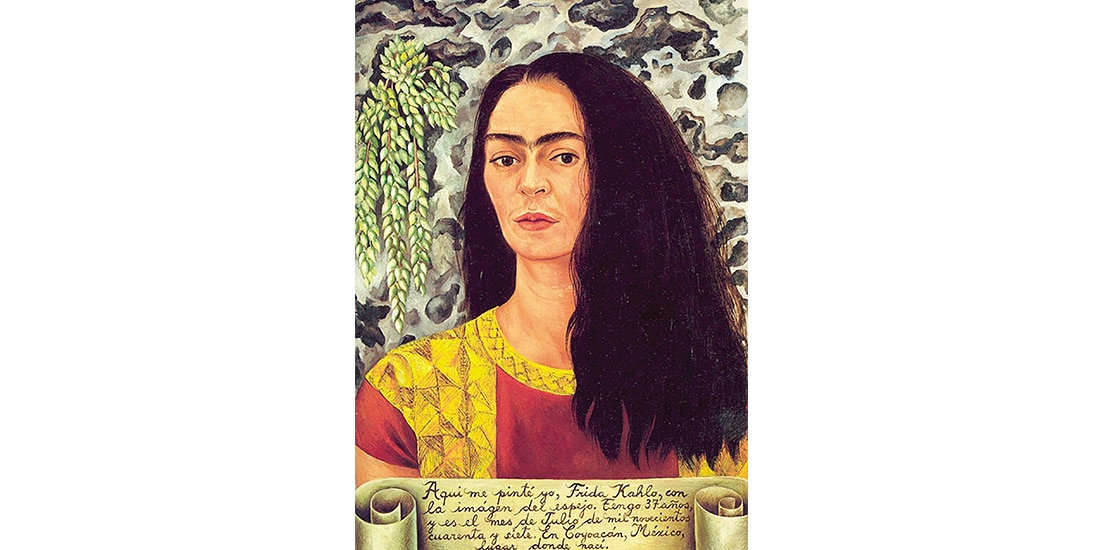 Autorretrato con cabello suelto, de Frida Kahlo