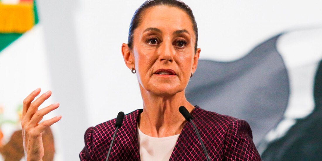 Claudia Sheinbaum durante una conferencia matutina