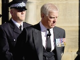 El príncipe Andrés, durante los funerales de su madre, la reina Isabel, en 2022.