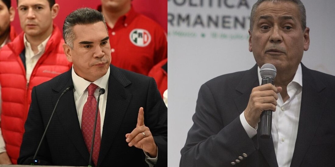 Manlio Fabio Beltrones (der.) y "Alito" Moreno (izq.).