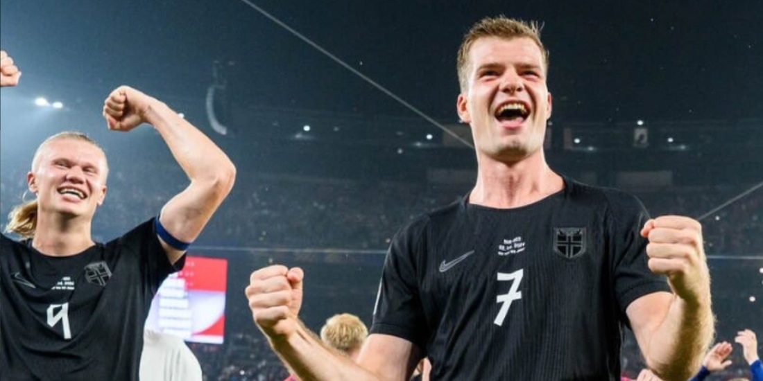 La pareja de Alexander Sorloth, Lena Selnes, compartió capturas de pantalla de las amenazas.