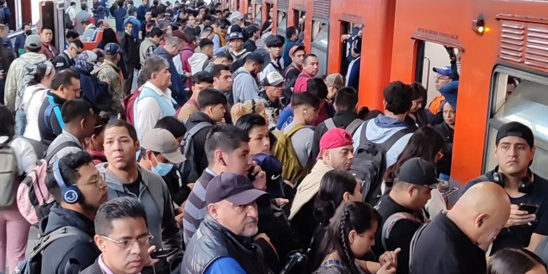 Reportan aglomeraciones en Línea 7 del Metro CDMX