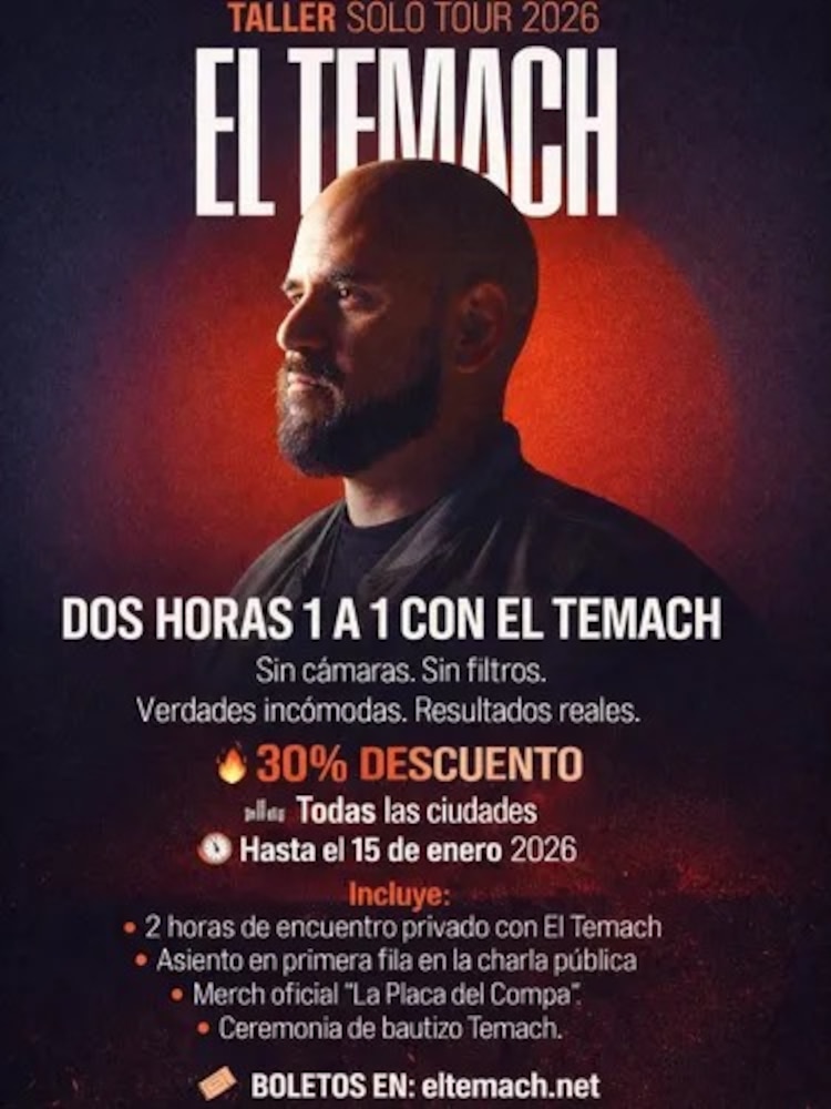 El Temach vende taller privado por más de 15 mil pesos