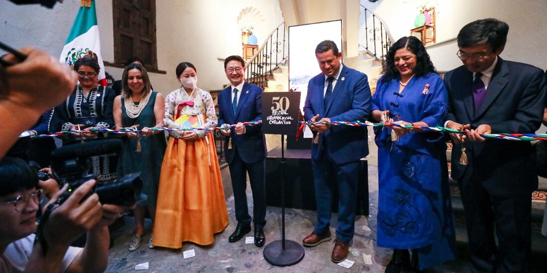 El Gobernador de Guanajuato durante el evento.