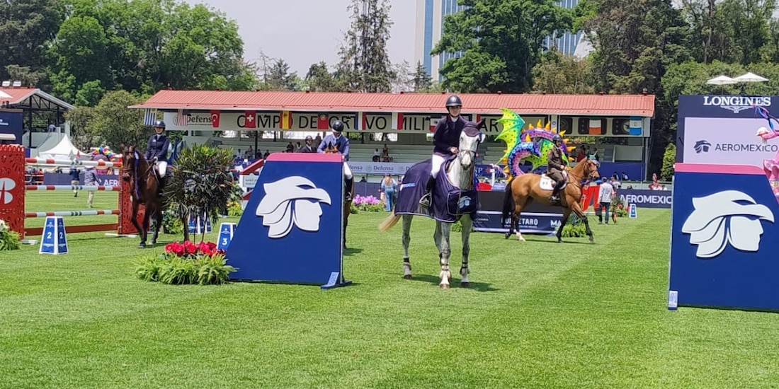 Xaviera Maurer ganó el Trofeo Aeroméxico en el Longines Global Champions Tour México 2026.