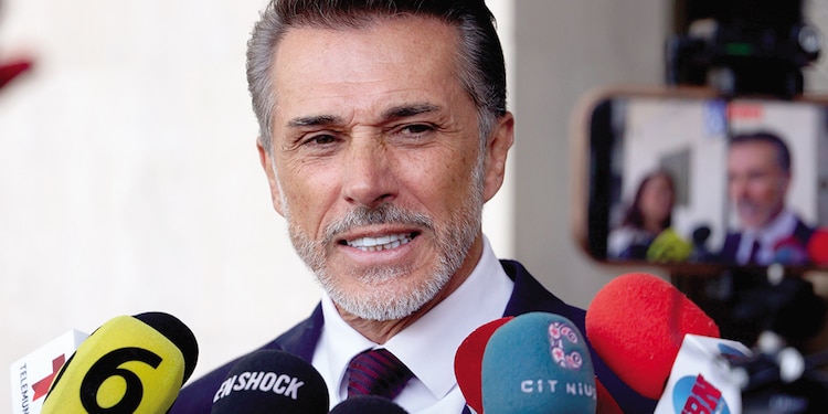 El diputado Sergio Mayer, el miércoles, en entrevista con medios.