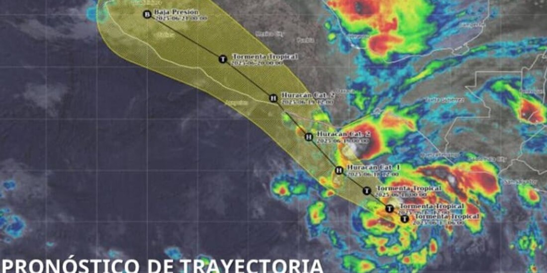 Avance de la Tormenta tropical “Erick”