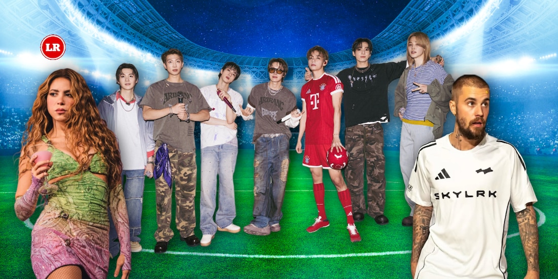 Shakira, BTS y Justin Bieber