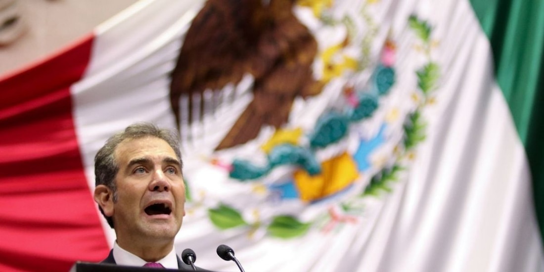 Lorenzo Córdova durante su comparecencia ante diputados en San Lázaro.