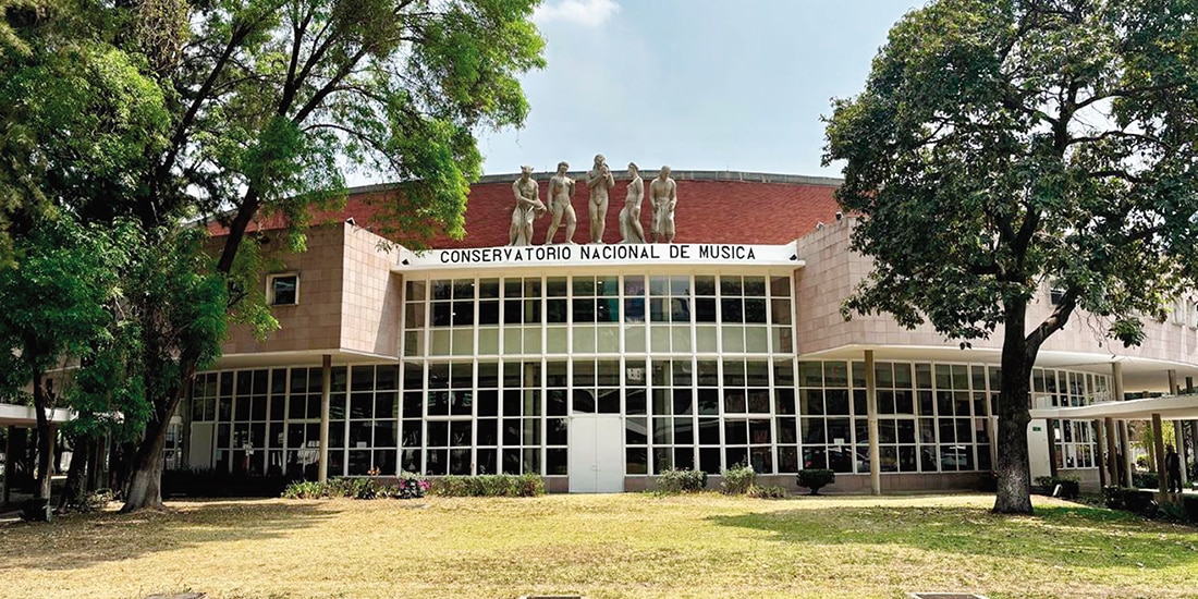 SE LE DIO mantenimiento a la fachada del Conservatorio Nacional de Música.