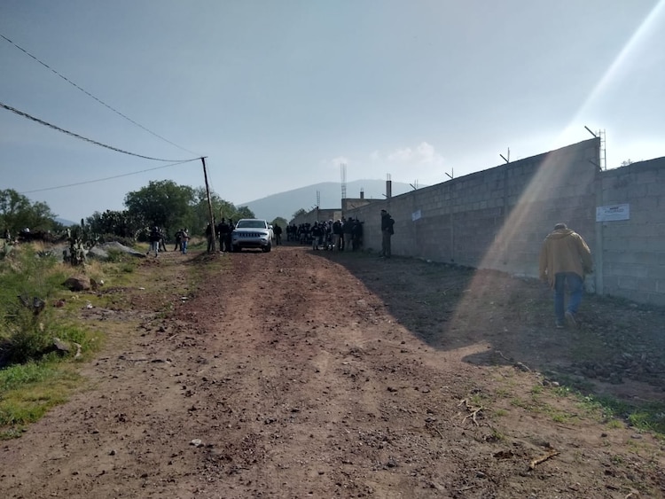 Predio asegurado en Teotihuacan.