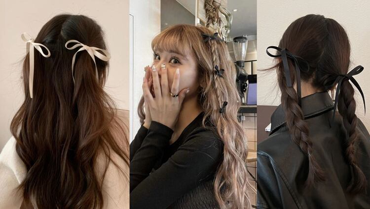 Peinados con moños para las fiestas decembrinas.