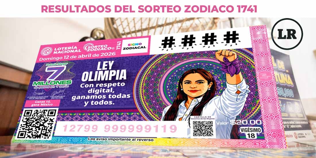 Resultados Sorteo Zodiaco 1741 del 12 de abril del 2026 de Lotería Nacional.