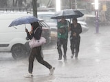 Aspecto de una intensa lluvia en la Ciudad de México.