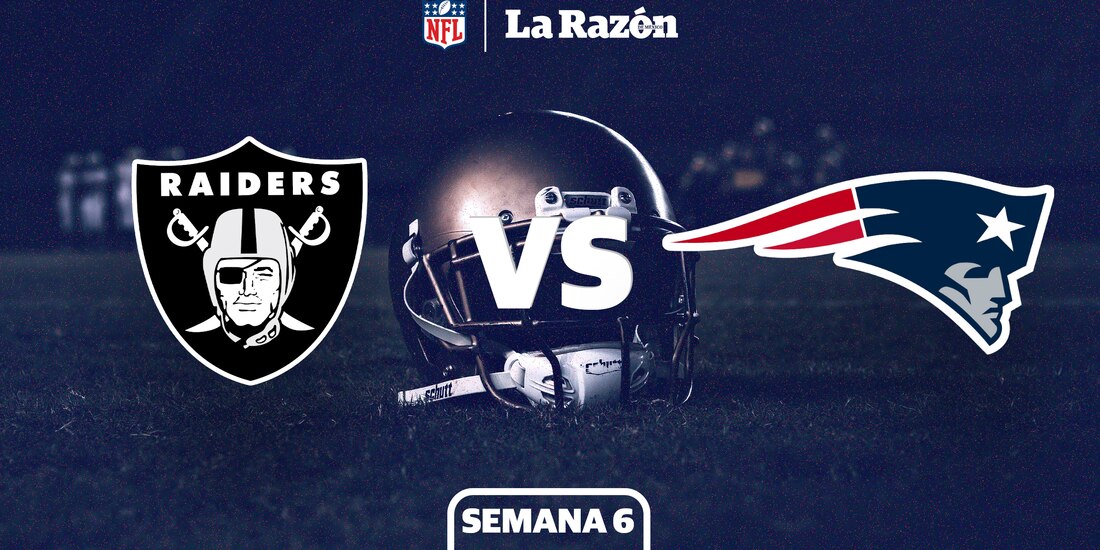 Las Vegas Raiders chocan ante los New England Patriots en la Semana 6 de la NFL