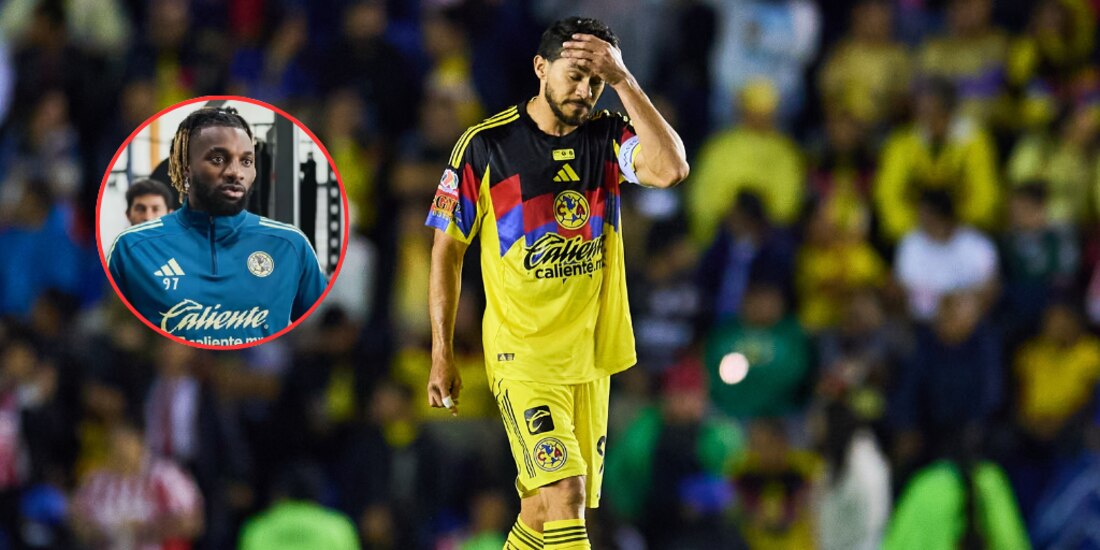 Henry Martín se lamenta en el Clásico Nacional.