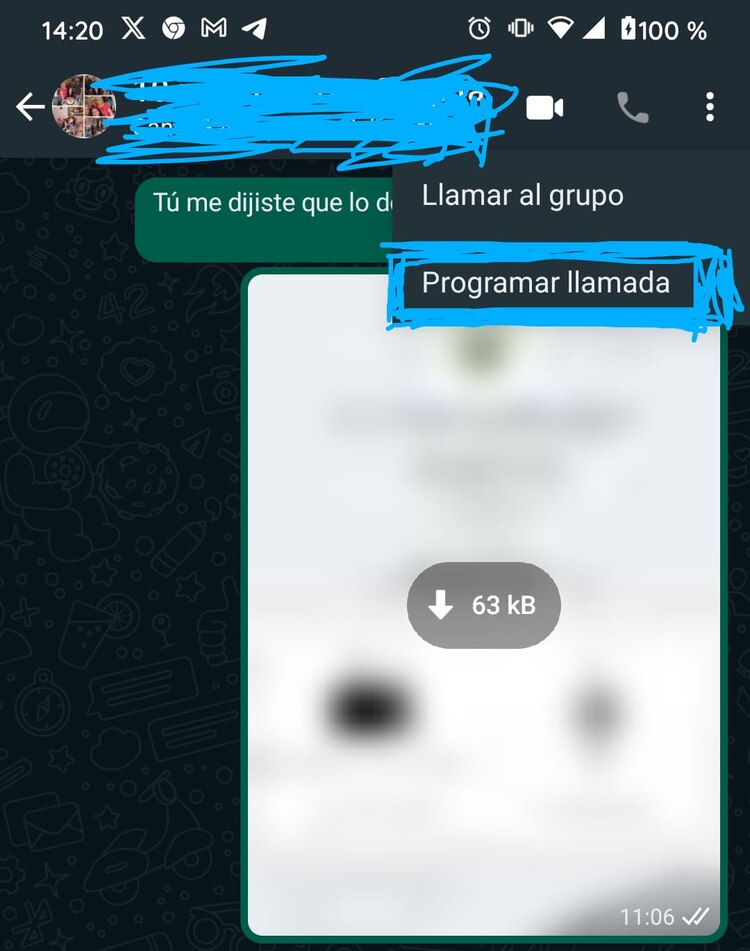 Así es como se programan las llamadas grupales de WhatsApp.